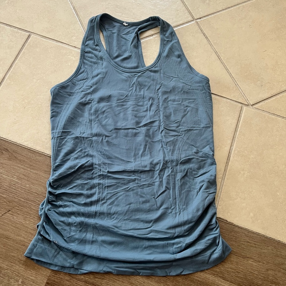 Blue/Green Athleta Fitted Tank